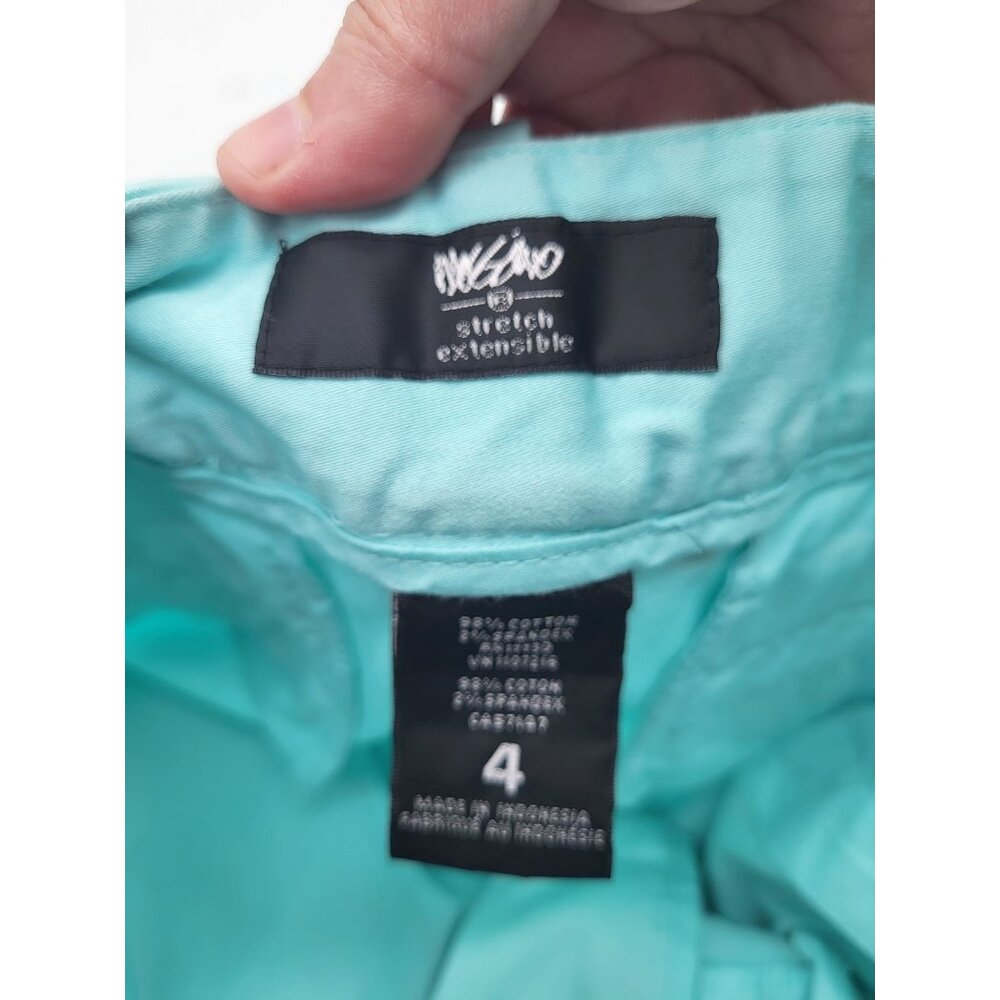 Mossimo Stretch Chino Mini Shorts Pastel Women's Sz 4 y2k preppy summer spring - Picture 6 of 7